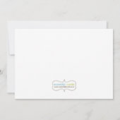 Invitation de fête d'anniversaire d'avion (Dos)