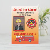 Invitation de fête d'anniversaire de (Debout devant)