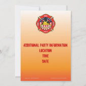 Invitation de fête d'anniversaire de (Dos)