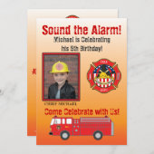 Invitation de fête d'anniversaire de (Devant / Derrière)