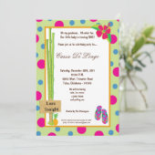 invitation de fête d'anniversaire de 5x7 Luau (Debout devant)