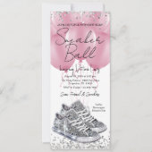 Invitation de fête d'anniversaire de balle de bask (Devant)