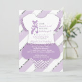 Invitation de fête d'anniversaire de Ballerina, Tu (Debout devant)