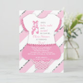 Invitation de fête d'anniversaire de Ballerina, Tu (Debout devant)