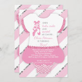 Invitation de fête d'anniversaire de Ballerina, Tu (Devant / Derrière)