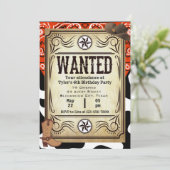 Invitation de fête d'anniversaire de Bandana Cowbo (Debout devant)