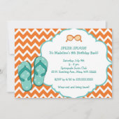 Invitation de fête d'anniversaire de bascule (Devant)