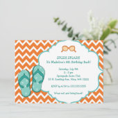 Invitation de fête d'anniversaire de bascule (Debout devant)