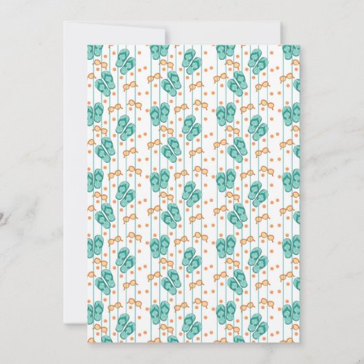 Invitation de fête d'anniversaire de bascule (Dos)