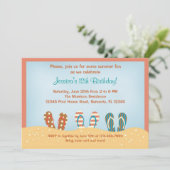 Invitation de fête d'anniversaire de bascules (Debout devant)