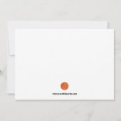 Invitation de fête d'anniversaire de basket-ball (Dos)