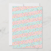 Invitation de fête d'anniversaire de beignet (Dos)