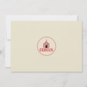 Invitation de fête d'anniversaire de billet de (Dos)