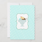 Invitation de fête d'anniversaire de bonbons à (Dos)