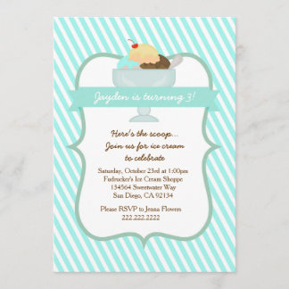 Invitation de fête d'anniversaire de bonbons à