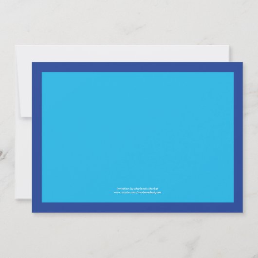 Invitation de fête d'anniversaire de bowling (Dos)