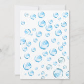 Invitation de fête d'anniversaire de bulle (Dos)