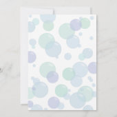 Invitation de fête d'anniversaire de bulle de (Dos)