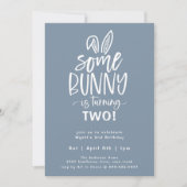 Invitation De Fête D'Anniversaire De Bunny (Devant)
