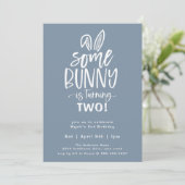 Invitation De Fête D'Anniversaire De Bunny (Debout devant)