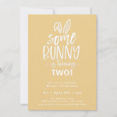 Invitation De Fête D'Anniversaire De Bunny (Devant)