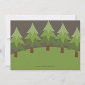 Invitation de fête d'anniversaire de camping pour (Dos)