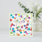 Invitation de fête d'anniversaire de célébration (Debout devant)