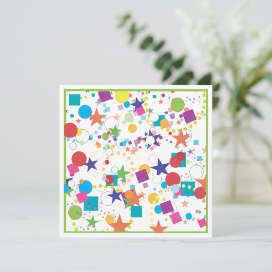 Invitation de fête d'anniversaire de célébration (Debout devant)