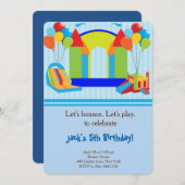 Invitation de fête d'anniversaire de Chambre de (Devant / Derrière)