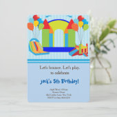 Invitation de fête d'anniversaire de Chambre de (Debout devant)