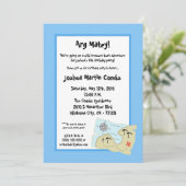 invitation de fête d'anniversaire de chasse à (Debout devant)