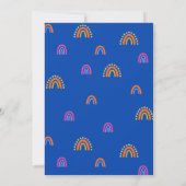 Invitation de fête d'anniversaire de chats mignons (Dos)