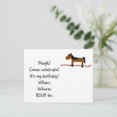 Invitation de fête d'anniversaire de cheval (Debout devant)