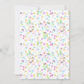 Invitation de fête d'anniversaire de cirque clown (Dos)