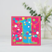 Invitation de fête d'anniversaire de cirque de (Debout devant)