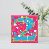 Invitation de fête d'anniversaire de cirque de (Debout devant)