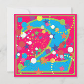 Invitation de fête d'anniversaire de cirque de (Devant)