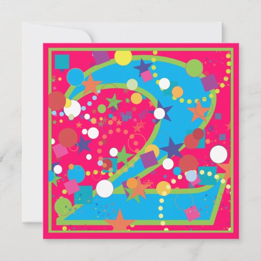 Invitation de fête d'anniversaire de cirque de (Devant)