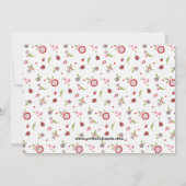 Invitation de fête d'anniversaire de coccinelle (Dos)