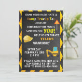 Invitation de fête d'anniversaire de construction (Debout devant)