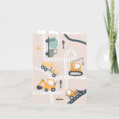 Invitation de fête d'anniversaire de construction (Dos)