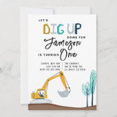 Invitation de fête d'anniversaire de construction (Devant)