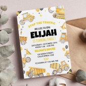 Invitation de fête d'anniversaire de construction