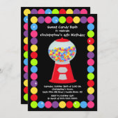 Invitation de fête d'anniversaire de coup de (Devant / Derrière)