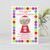Invitation de fête d'anniversaire de coup de (Debout devant)