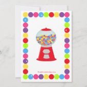 Invitation de fête d'anniversaire de coup de (Dos)