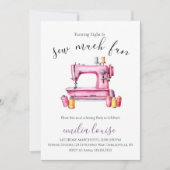 Invitation de fête d'anniversaire de couture (Devant)