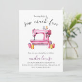 Invitation de fête d'anniversaire de couture (Debout devant)