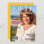 Invitation de fête d'anniversaire de couverture de (Devant / Derrière)