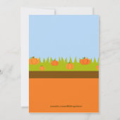 Invitation de fête d'anniversaire de cueillette de (Dos)